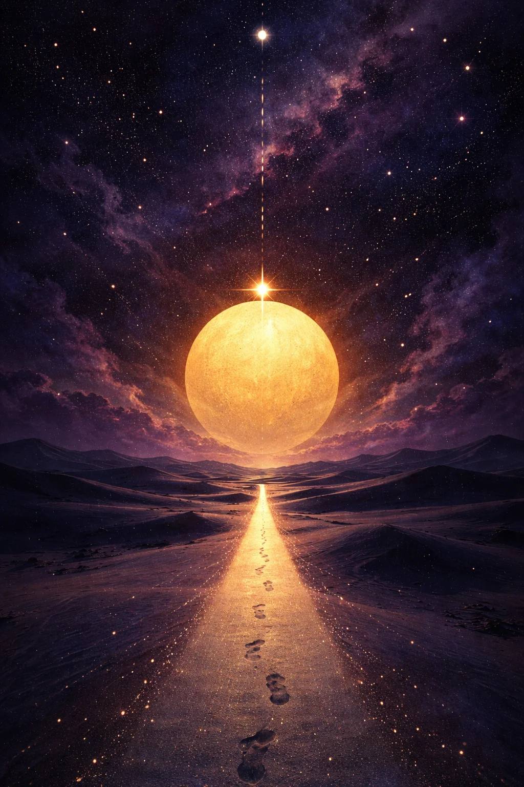 Leo and Sagittarius compatibility scene with a low sun whose centre of mass sits outside its own edge